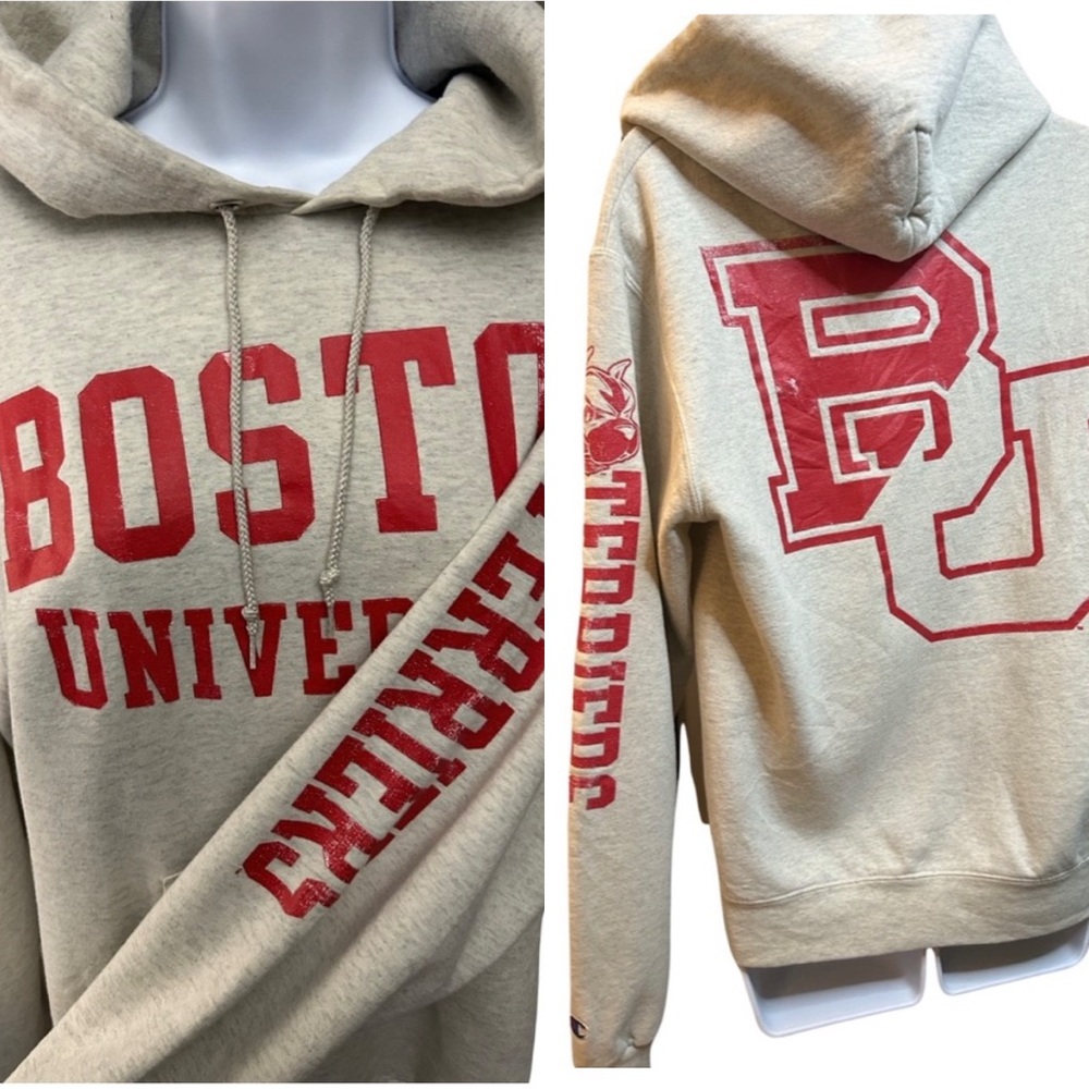 Boston University hoodie Boston Terrier’s Y2K hooded crewneck sweatshirt